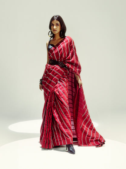 Gucci Red Bumblebee Saree