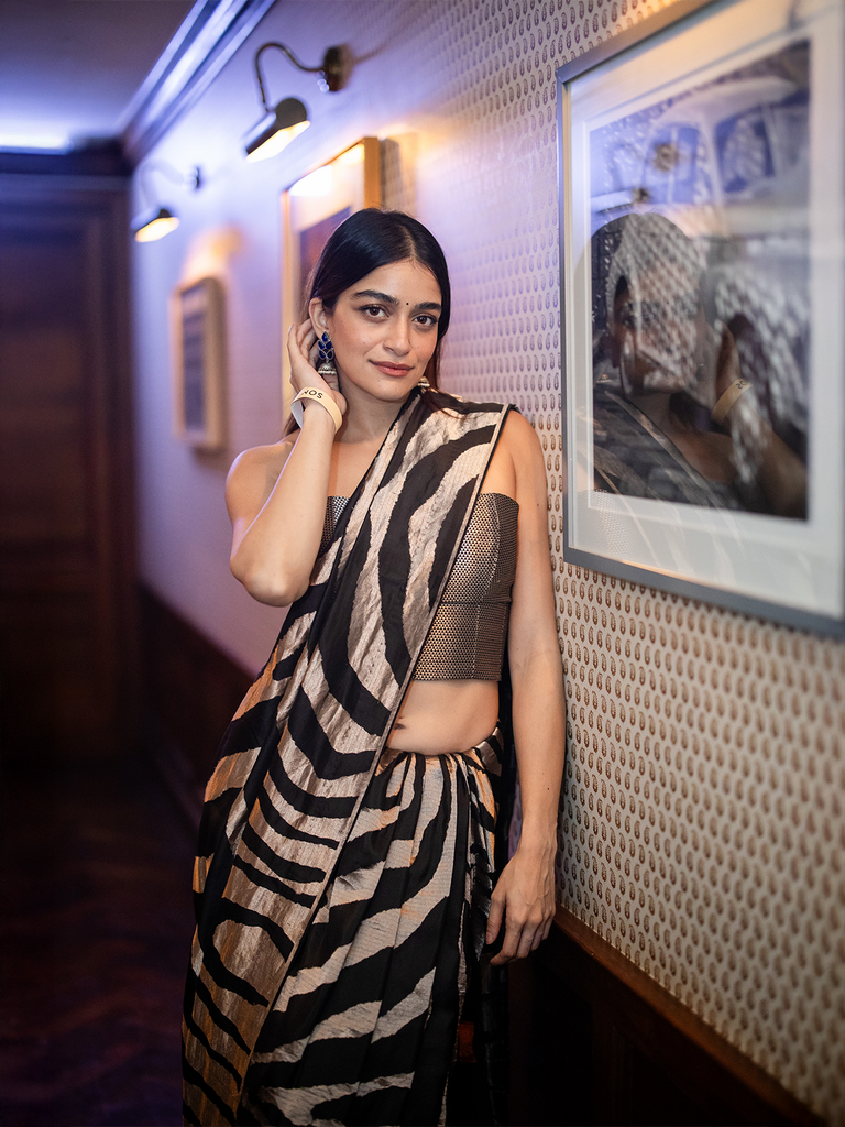 Handwoven Chocolate Brown Silk Saree