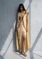 CHARDONAY LONG CAPE & DRAPE SKIRT