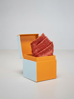 Handwoven Red Georgette Pocket Square