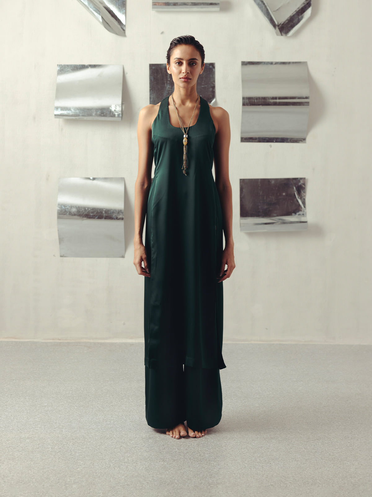 POSY GREEN TANK TOP & PANTS