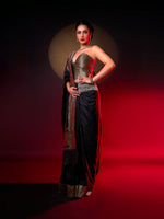 Handwoven Black Silk Saree