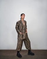 Black Megabyte Pant Suit