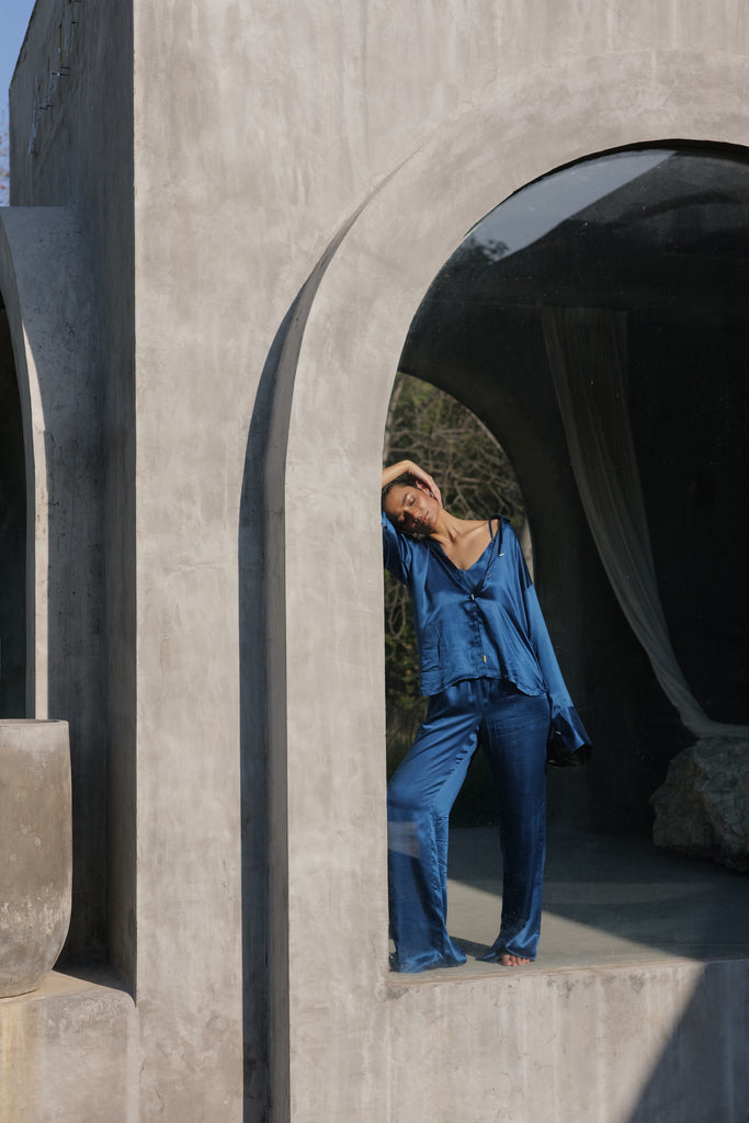 After Blue Relaxed Co-Ord