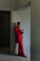 Hauted Red Open Back Co-Ord