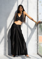 BLACK IRIS VEST & SKIRT