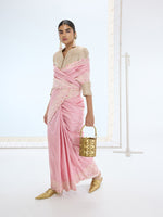 The Candice Saree in Blush Orange