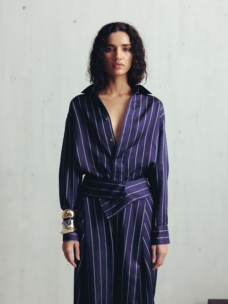 PARACHUTE PURPLE PINSTRIPE SHIRT