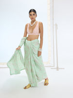 The Ruby Saree In Pistachio