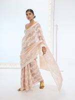 The Velma Saree In Peach
