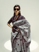 Black and White Cher Saree