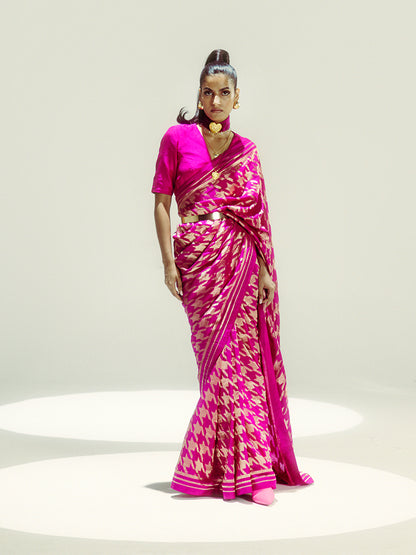 Rani Pink Gerum Saree