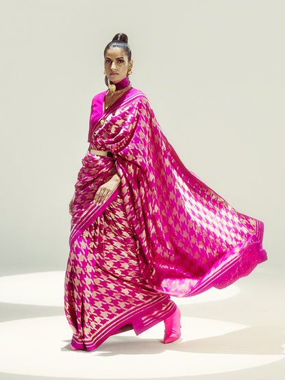 Rani Pink Gerum Saree