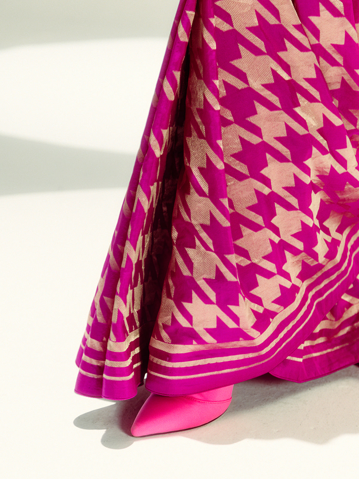 Rani Pink Gerum Saree