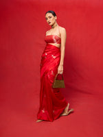 Handwoven Red Silk Banarasi Saree