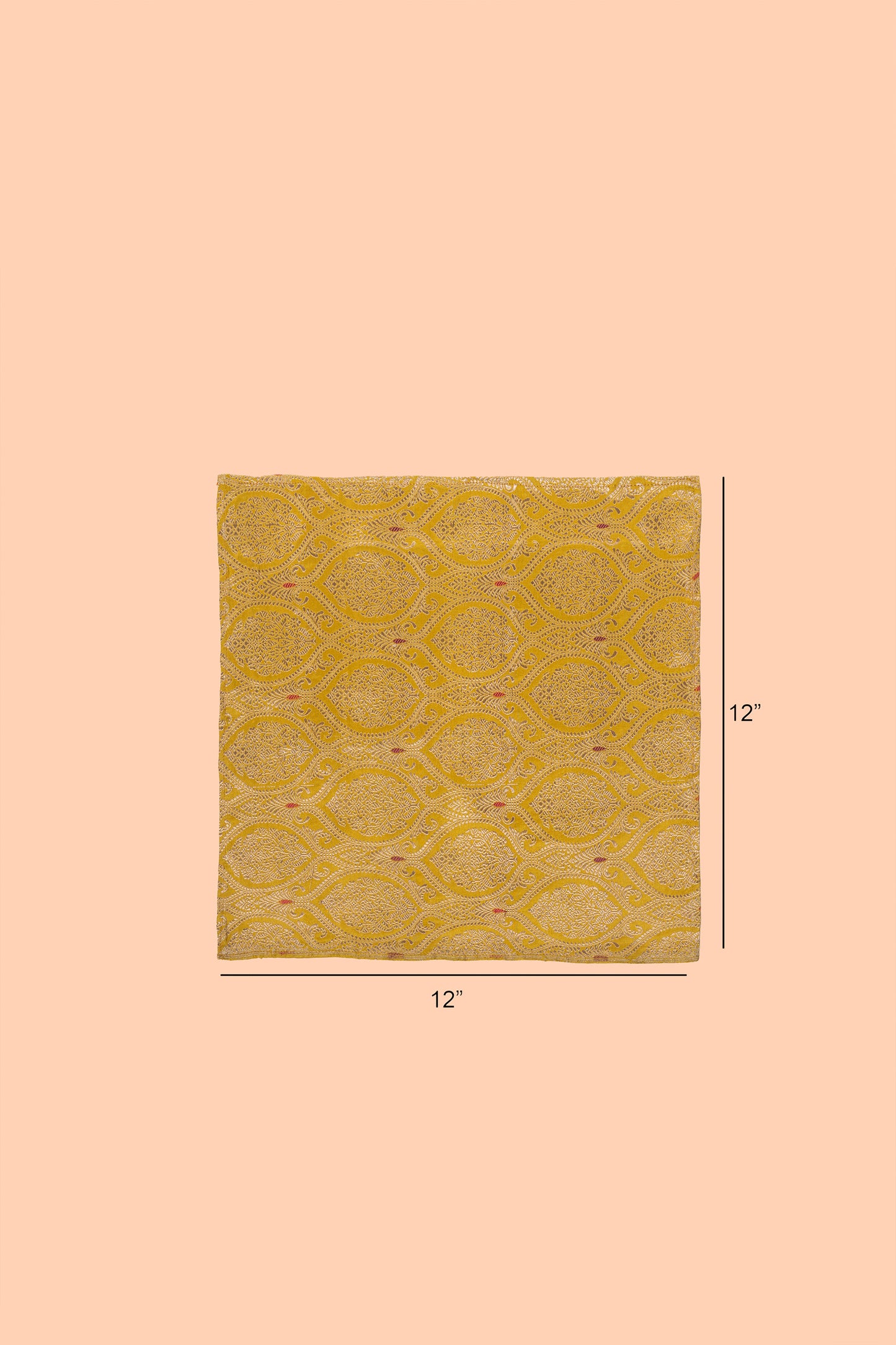 Handwoven Yellow Silk Pocket Square