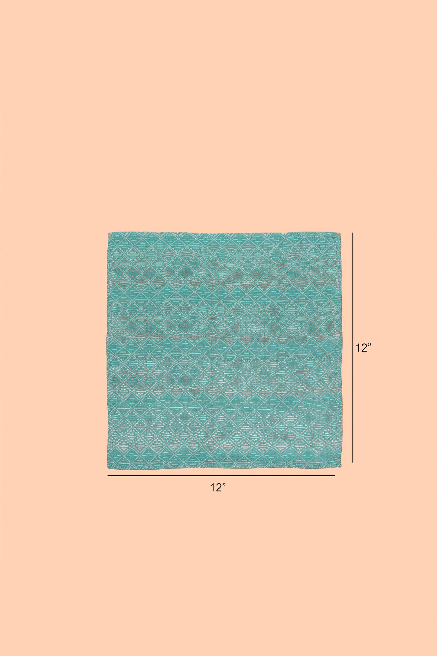 Handwoven Blue Silk Pocket Square