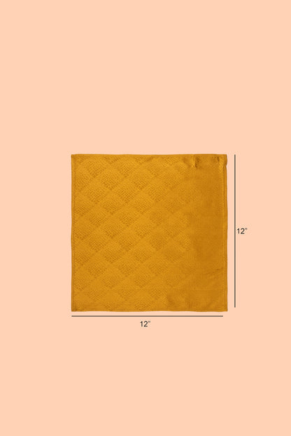 Handwoven Yellow Silk Pocket Square