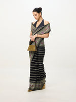 Handwoven Black Cutwork Banarasi Saree