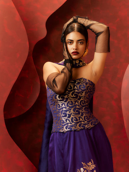 The 'Stay With Me' Lehenga in Purple