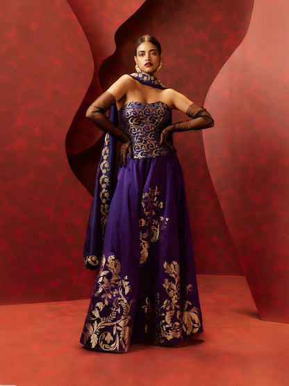 The 'Stay With Me' Lehenga in Purple