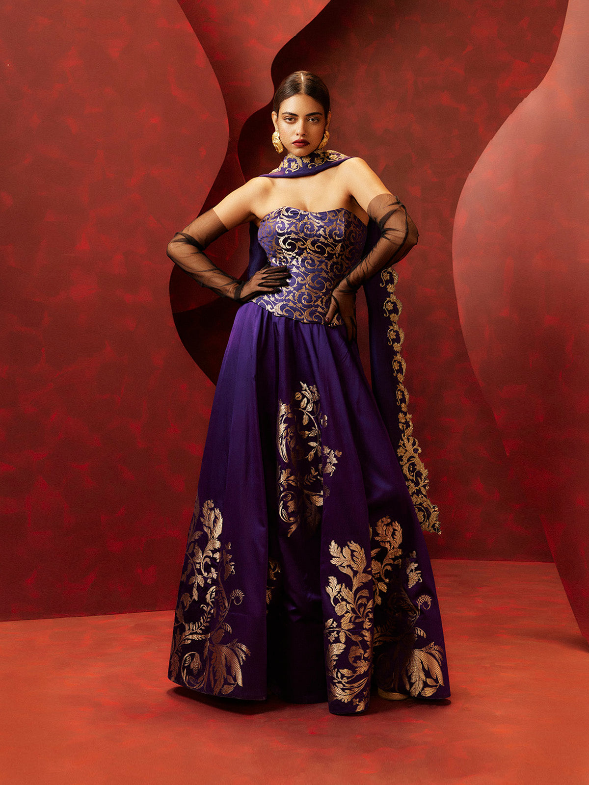 The 'Stay With Me' Lehenga in Purple