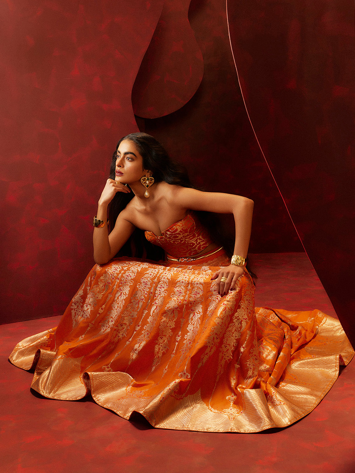 The Crimson Kiss Lehenga