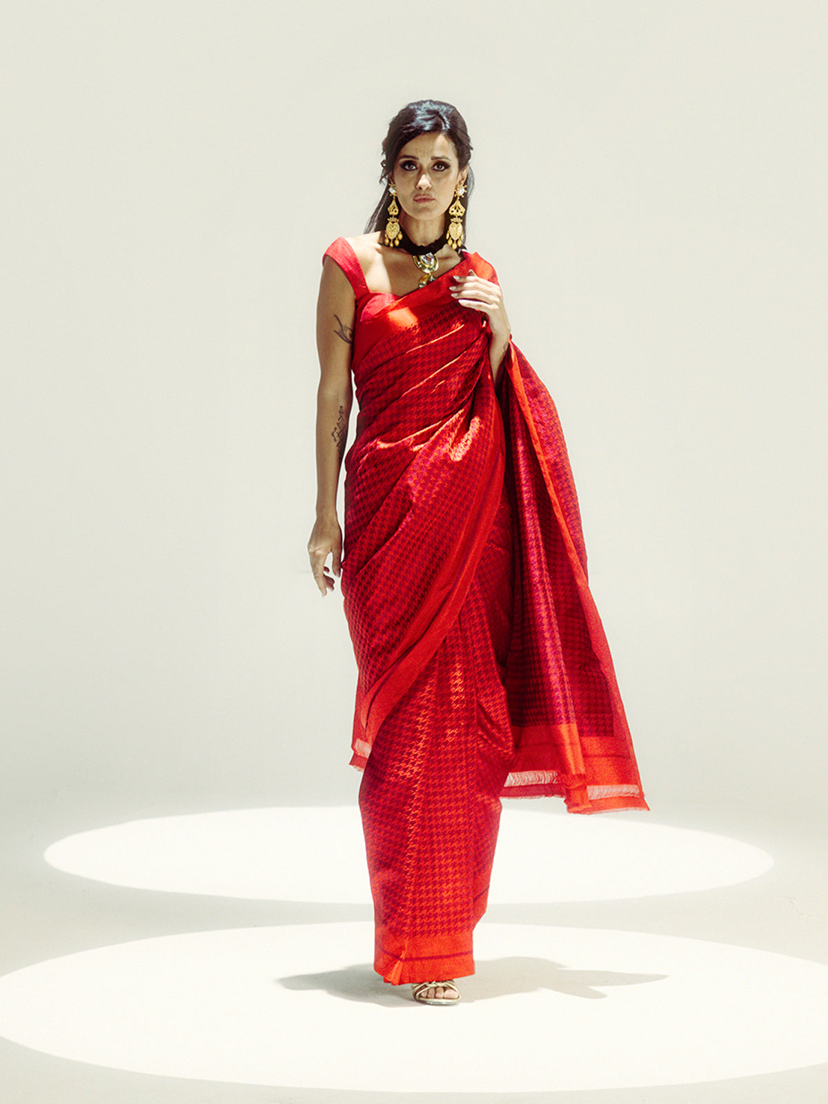 The Red Snapper Saree