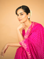 Manushi Chhillar In  The 'Femme Fatale' Saree in Pink