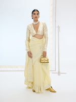 The Luna Saree In Lemon