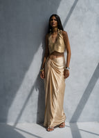 CHARDONAY WAISTCOAT & DRAPE SKIRT