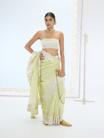 The Jane Saree In Pistachio