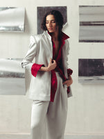 GRAY MIST FUNNEL NECK JACKET