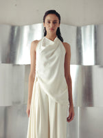 ANITQUE WHITE COWL TOP