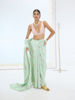 The Ruby Saree In Pistachio