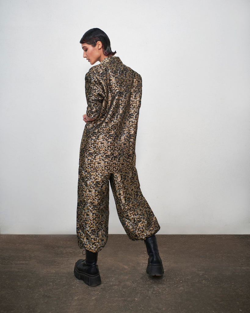 Black Megabyte Pant Suit