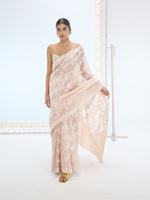 The Velma Saree In Peach