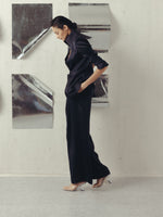 EVENING BLUE STRAIGHT TROUSERS