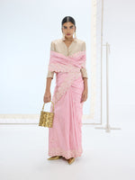 The Candice Saree in Blush Orange