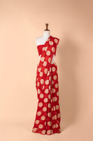 Kajol in Handwoven Red Georgette Saree