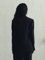 BRISTOL BLACK SCARF BLAZER