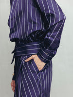 PARACHUTE PURPLE PINSTRIPE FLAP PANTS