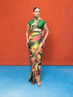 Multicolour Chiffon Digital Print Saree
