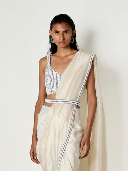 Kasha Handwoven Pre-draped Saree