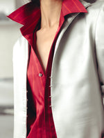 GRAY MIST FUNNEL NECK JACKET