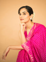 Manushi Chhillar In  The 'Femme Fatale' Saree in Pink
