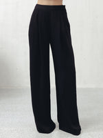 BRISTOL BLACK CREPE TROUSERS