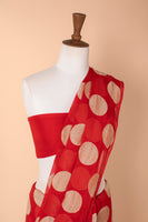 Kajol in Handwoven Red Georgette Saree