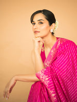 Manushi Chhillar In  The 'Femme Fatale' Saree in Pink