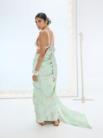 The Ruby Saree In Pistachio
